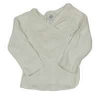 Bílé zavinovací triko Sanetta