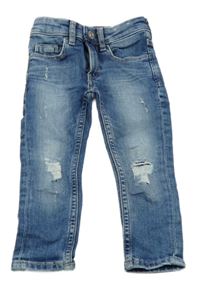 Světlemodré stretch rifle s prošoupáním H&M