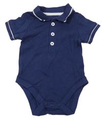 Tmavomodré polo body s proužky M&S