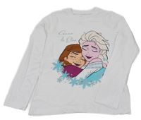 Bílé triko s Frozen Disney