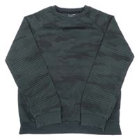 Šedo-černá army mikina Primark
