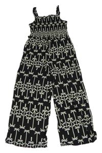Černý culottes kalhotový overal Primark