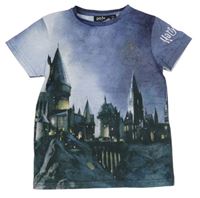 Modro-tmavošedé tričko s potiskem - Harry Potter PRIMARK