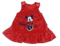 Červené sametové šaty s Minnie George