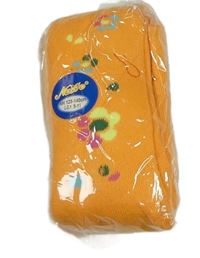 Nové - oranžové punčocháče s květy 