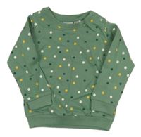 Olivová puntíkatá mikina lupilu