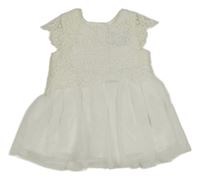Bílé tylovo/krajkové šaty early days
