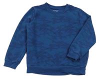 Tmavomodro-modrozelená army mikina PRIMARK