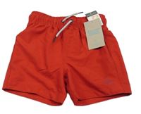 Nové - červené plážové kraťasy se znakem a nápisy PRIMARK