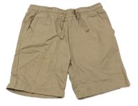 Hnědobéžové riflové kraťasy ZEEMAN