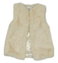 Smetanová kožešinová podšitá vesta PRIMARK