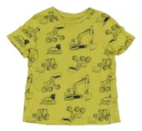 Žluté tričko se stavebními stroji C&A