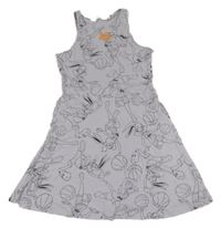 Světlefialové šaty s LOONEY TUNES H&M