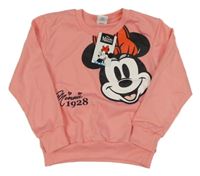 Nové - broskvová mikina s Minnie Disney