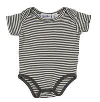 Tmavošedo-bílé pruhované body