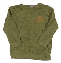 Khaki mikina s dinosaurem George