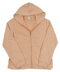 Meruňková propínací mikina s logem a kapucí zn. Champion