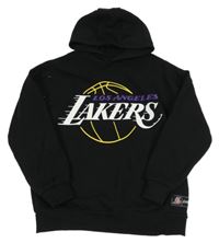 Černá basketbalová mikina s nápisem a kapucí - LA Lakers Primark