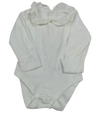 Bílé body s límečkem s madeirou M&S