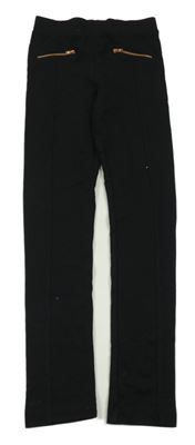 Nové - Černé tregíny se zipy H&M