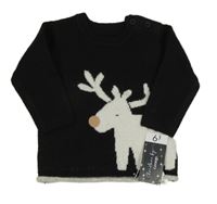 Nové - Černý svetr se sobem George