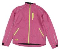 Tmavorůžová šusťáková jarní funkční bunda Madison