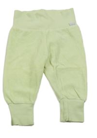 Zelenkavé sametové tepláky H&M