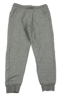 Šedé melírované tepláky Nutmeg