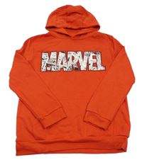 Červená mikina s Avengers a kapucí Primark
