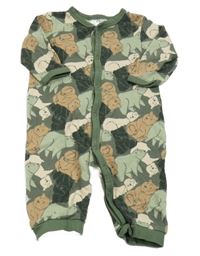 Khaki overal s medvědy Ergee