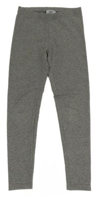 Šedo-stříbrné pruhované legíny Kiki&Koko