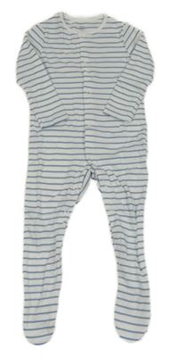 Bílo-modrý pruhovaný overal F&F