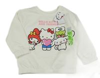 Nové - Smetanová mikina s Hello Kitty a přáteli Primark