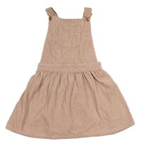 Světlerůžové manšestrové laclové šaty Primark