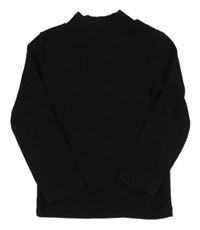 Černé žebrované triko F&F