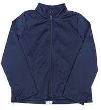 Tmavomodrá sportovní propínací mikina 