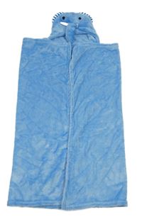 Modrá plyšová zavinovací deka se slonem 