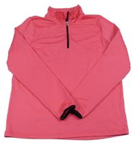 Růžová funkční thermo mikina crane