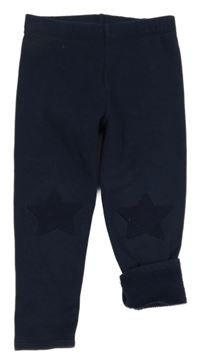 Tmavomodré thermo legíny s hvězdami Next