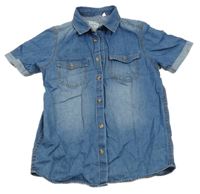 Modrá lehká riflová košile s kapsami C&A