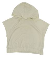 Smetanová tepláková crop vesta s kapucí Matalan