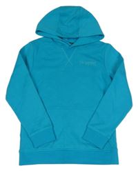 Tyrkysová mikina s nápisem a kapucí George