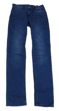 Tmavomodré skinny rifle