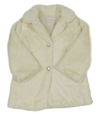 Smetanový kožešinový podšitý kabátek St. Bernard
