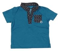 Modré polo tričko s kapsou Firetrap