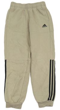 Béžové tepláky s logem Adidas