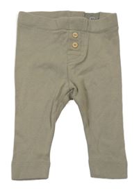 Khaki lehké tepláky s knoflíky H&M