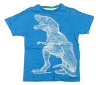 Azurové tričko s dinosaurem Bluezoo
