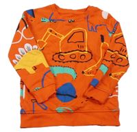 Červená mikina se zvířátky a obrázky George