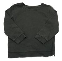 Tmavošedá mikina s potiskem a nápisy 